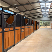 Écuries portables pour chevaux de style européen, en bois de bambou haute densité, sur mesure |   Écuries Temporaires |   Stalles pour chevaux avec structure métallique