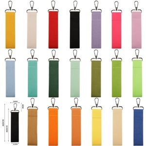 Porte-clés en toile style coréen INS, décoration suspendue pour sac de voyage, avec cartes de bagages et rubans multicolores, pour mini patch - Product Image 2