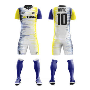 T-shirts de football respirants de haute qualité chemises de club personnalisées à bas quantité minimale de commande ensemble de maillots de football de sublimation pour hommes - Product Image 3