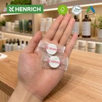 HENRICH Lingettes jetables douces en coton viscose 100% pour peaux sensibles, lingettes sèches pour le lavage du visage 40g OEMianrouj