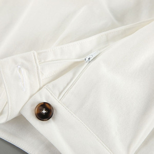 Office Lady Casual Suit Wear Algodón <span class=keywords><strong>blanco</strong></span> y <span class=keywords><strong>lino</strong></span> Sin mangas con cuello en V Chaleco blazer Suit - Product Image 6