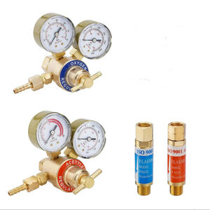 Kit de soudage et de découpe oxyacétylène à double manomètre CGA540 CGA200, manomètre pour régulateur de gaz GPL propane, torche pour soudage et découpe - Product Image 5