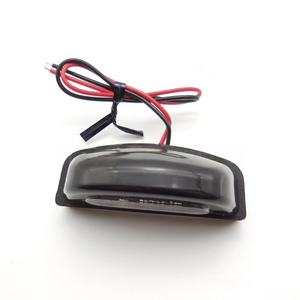 Accessoires pour motos, éclairage de plaque d'immatriculation pour vélo électrique, support de plaque d'immatriculation LED blanc pour moto, 2 fils - Product Image 2