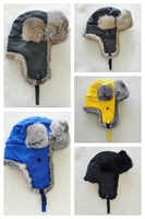 Chapeau d'aviateur russe d'hiver pour hommes et femmes, épaissi et chaud avec fourrure de lapin, vente en gros directe usine