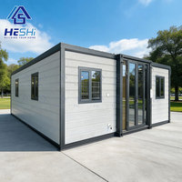 Casa Contenedor Prefabricada Expandible de 40 y 20 Pies, Estándares Locales, 1, 2, 3, 4, 5 Dormitorios, Jardín, Baño, Casa Modular, Granny Flat