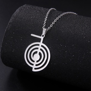 Reiki Cho Ku Rei Halskette für Frauen Heilung Energie Yoga Energie Anhänger heilige Geometrie Edelstahl Amulet Schmuck