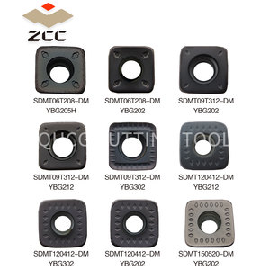 Insertos de Carburo ZCC.<span class=keywords><strong>CT</strong></span>.<span class=keywords><strong>CT</strong></span> para Fresado, SDMT YBG202 SDMT120412-DM, Forma Cuadrada, Herramienta de Torneado CNC, Cortador de Torno, HRC55 - Product Image 2