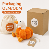 Peluche personnalisée en forme d'oie, anti-stress, en tissu ultra doux, fabrication OEM/ODM, poupée de personnage en peluche pour IP originales, directement de l'usine