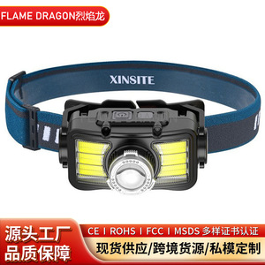 Linterna Frontal Recargable Xinster con 3 LED COB de Alta Potencia y USB para Correr de Noche - Product Image 5
