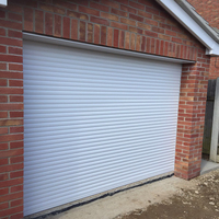 Portes automatiques résidentielles en aluminium à volet roulant avec télécommande Portes de garage 9x8 Porte manuelle à volet roulant