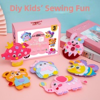 Textile et tissu enfants à la main bricolage couture Kit amusant pendentif créatif matériel paquet fille poupée Parent-enfant jouets