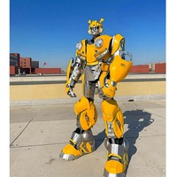 Costume de robot LED lumineux pour location commerciale, léger en EVA, idéal pour les mariages et spectacles d'accueil