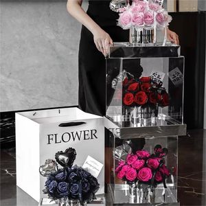 Un Ramo de Flores Eternas como Regalo de Cumpleaños y Día de San Valentín <span class=keywords><strong>para</strong></span> tu <span class=keywords><strong>Novia</strong></span>, Rosa Eterna Preservada en Caja - Product Image 2