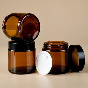 Frascos de Vidrio Transparente o Ámbar Vacíos de 50ml, 100ml, 250ml y 500ml, Redondos y Cilíndricos para Velas, con Tapas Metálicas de Aluminio en Negro y Dorado, Impresión Serigráfica - Product Image 4