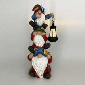 ไฟเรซินแบบซ้อนกัน<span class=keywords><strong>3</strong></span>ชิ้นสำหรับตกแต่งสวนในบ้านแสงไฟพลังงานแสงอาทิตย์รูปปั้นตกแต่งสวนศิลปะสำหรับประดับสนามหญ้า - Product Image 1