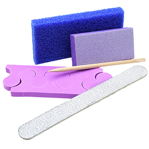 Juego de 5 Herramientas de Manicura y Pedicura, Lima de Uñas, Separador de Dedos, <span class=keywords><strong>Piedra</strong></span> Pómez, Kit de Cuidado de Pies para Salón y Uso Doméstico - Product Image 1
