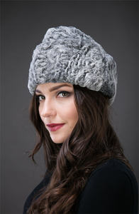 レディースグレーペルシャラムスワカラカラクルアストラハンコサック帽子羊の毛皮帽子卸売流行のカラクル帽子オンライン - Product Image 3