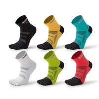 Chaussettes de sport personnalisées à cinq doigts anti-frottement, respirantes, à séchage rapide, anti-transpiration, pour la course à pied