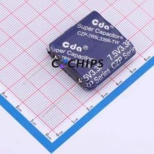 Supercondensateur CZP-7R5L335R-TW, composant traversant (THT), condensateur 32x11x31mm, 3.3F -10%~+30% 7.5V 30uA@72hrs - Product Image 1