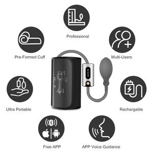Wellue monitor de pressão sanguínea, eletrônico sem fio bp1s monitor bp - Product Image 4