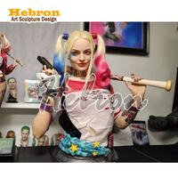 En stock, figurine sexy en résine Harley Quinn personnalisée, sculpture de buste d'anime DC pour la décoration de la maison