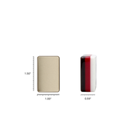 Ensemble de Mahjong de Luxe Américain 1,50 Pouce Or Champagne Tuiles Acryliques 3 Couches 160 Pièces Thème Noël Gravé au Laser