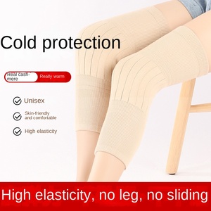 Otoño Invierno calidez para hombres y mujeres, cubierta de rodilla de Cachemira gruesa, protectores de piernas con forro polar antideslizantes contra el frío antiguo - Product Image 4