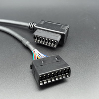 Kit Completo de Cableado en T OBDII Universal Personalizado (Cable Divisor OBD 2 en Y) con Soportes de Montaje para Dispositivos de Rastreo GPS y Telemática