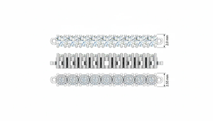 Collier tennis classique et tendance avec diamants, design de pierres brillantes, cadeau idéal pour les femmes, anniversaire, anniversaire de mariage ou occasions spéciales - Product Image 3