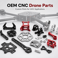 Piezas de Aluminio Mecanizadas por CNC Personalizadas, Piezas de Aluminio para Drones, Accesorios de Aluminio para UAV