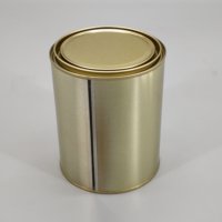 Offre Spéciale : Bidon de Peinture Rond de 1 Litre (1 Quart, 1000 ml) avec Couvercle Triple Étanchéité ou Couvercle à Levier