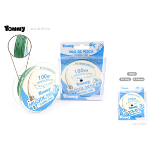 Lenza Intrecciata Popeye 4x 0.18mm Verde Scuro in Carbonio 100M Galleggiante per Pesca in Torrente, Lago e Fiume - Product Image 1