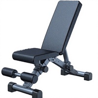 Banc de musculation professionnel pliable en métal pour salle de sport, chaise de fitness réglable, équipement d'exercices abdominaux, banc pour haltères