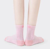 Chaussettes de sport en nylon pour femmes, respirantes, anti-odeur, antibactériennes, à fond éponge, évacuant l'humidité, pour le printemps