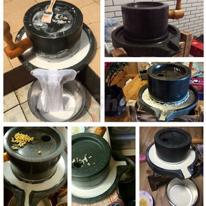 <span class=keywords><strong>Molino</strong></span> <span class=keywords><strong>de</strong></span> <span class=keywords><strong>Piedra</strong></span> Manual con Marco <span class=keywords><strong>de</strong></span> Madera Vintage, Molinillo Retro Hecho a Mano para Leche <span class=keywords><strong>de</strong></span> Soja, Rollos <span class=keywords><strong>de</strong></span> Arroz, Uso Doméstico - Product Image 4