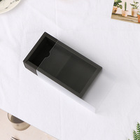 Boîte en papier kraft écologique MU, boîte à gâteau rectangulaire, boîte cadeau coulissante en carton personnalisée, boîte tiroir en papier kraft