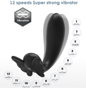 나비 G-스팟 음핵 자극기 성인 섹스 토이 웨어러블 딜도 진동기 팬티 자위대 팬티 - Product Image 5