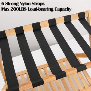 <span class=keywords><strong>Porte</strong></span>-bagages pliant <span class=keywords><strong>Porte</strong></span>-<span class=keywords><strong>valise</strong></span> avec étagère de rangement <span class=keywords><strong>Porte</strong></span>-bagages entièrement assemblé, bambou pour la maison Paquet personnalisé moderne - Product Image 3