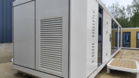 Maison Modulaire Conteneurisée Extensible et Résistante aux Intempéries, Aérée, avec Mobilier Préinstallé, Unité Préfabriquée pour Zones Scéniques