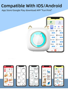 เครื่องพิมพ์ขนาดเล็กคุณภาพสูง C23 สำหรับนักเรียน ความละเอียดการพิมพ์ 200DPI เครื่องพิมพ์พกพาอเนกประสงค์ ผู้ช่วยการเรียนรู้ เครื่องพิมพ์ฉลาก - Product Image 4