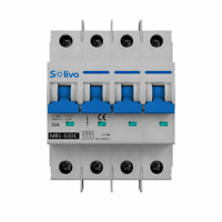 Disjoncteur miniature DC Solivo MB1-63DC, 1-63A DC1000V 6kA, MCB solaire photovoltaïque pour la protection des boîtes de combinaison