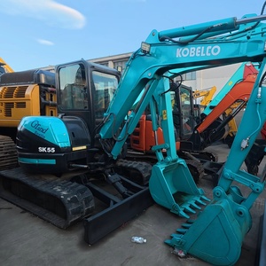 Presque neuf, durable, best-seller, mini-excavateur sur chenilles d'occasion SK55 de 5,5 tonnes, adapté à l'agriculture et à l'usage domestique - Product Image 1