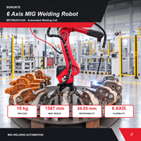 Robot de soudage MIG industriel à 6 axes BRTIRUS1510A, charge utile de 10 kg pour le soudage de pièces métalliques et de tuyaux