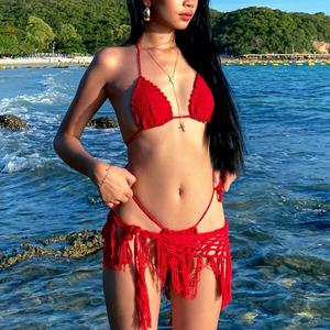 ชุดบิกินี่เซ็กซี่สำหรับผู้หญิงขายส่งจากโรงงาน แบบคล้องไหล่ข้างเดียว ชุด 2 ชิ้น แห้งเร็ว บราดันทรง กางเกงวีสตริง - Product Image 1