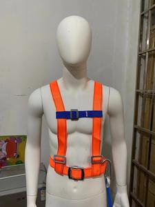 全体安全ハーネス空中作業用ダブルバックポリエステル衝撃吸収安全ロープ付き落下防止 - Product Image 2