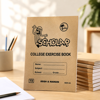 Cahier d'exercices scolaire africain personnalisé, agrafé, lignage Seyès, couverture cartonnée, fournisseur de cahiers d'écriture pour étudiants