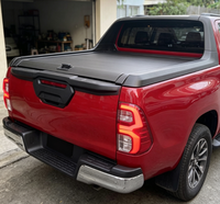 Couverture de benne rigide pliable profil bas aérodynamique pour pick-up, fixation par pince sans perçage