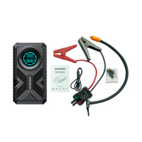WESDAR Batterie Li-Polymère 3-en-1, Power Bank Portable & Compresseur d'Air, Démarreur de Véhicule LED SOS pour Moteurs Essence 5.0L/Diesel 3.0L