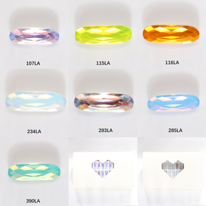 Accesorios de joyería de mano de cristal K9, proteína de corte ovalado largo, pila de uñas DIY, proteína de diamante plateada, <span class=keywords><strong>serie</strong></span> <span class=keywords><strong>LA</strong></span> - Product Image 2