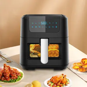 Factory Wholesale Multi Function Mini Rack Air Fryer With Touch Screen Household No Oil Air Fryer Visual Observation Window